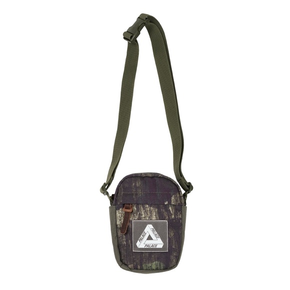 Palace CORDURA TRI-SHOT Shoulder Bag In FOREST DPM Tri-Ferg Logo Tree Bark Camo - Picture 1 of 8